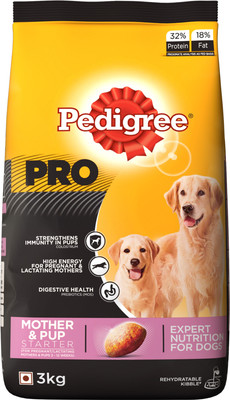 

Pedigree PRO Expert Nutrition for Lactating/Pregnant Mother & Pup (3-12 weeks) 3 kg Dry Dog Food