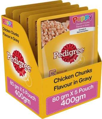 

Pedigree Gravy Chicken 0.4 kg Wet Dog Food(Pack of 5)