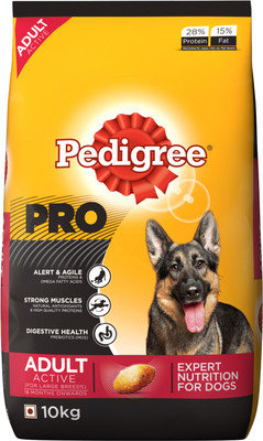 

Pedigree PRO Expert Nutrition for Active Adult ( 18 Months Onwards ) 10 kg Dry Dog Food