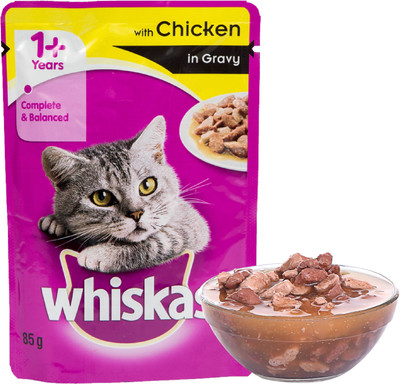 

Whiskas Gravy Chicken Cat Treat(85 g)