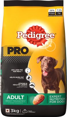 

Pedigree PRO Expert Nutrition for Adult (+2 Years) Weight Management 3 kg Dry Dog Food