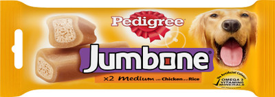 

Pedigree Adult Jumbone Chicken, Rice Dog Treat(2.4 kg, Pack of 12)