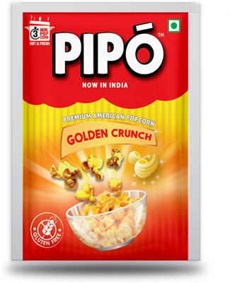 

PIPO Popcorn Golden Crunch Popcorn(400 g, Pack of 10)