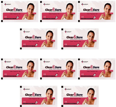 Clear & Sure Combo 10 Pregnancy Test Kit(10 Tests)
