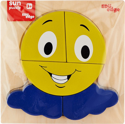 

Eduedge Sun Puzzle Made From High Quality Wood Amd Wood Composite.coated With Safe Paints For Children.smooth Edges And Corners(1 Pieces)
