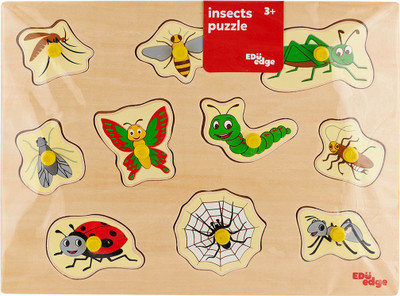 

Eduedge Insects Puzzle• Printed on high quality plywood with child safe inks. • Smooth edges and corners . • Pencil grip knobs.A very attractive & fun toy Non-toxic eco friendly product(1 Pieces)