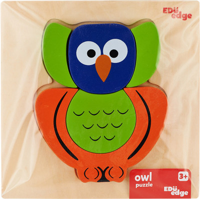 

Eduedge Owl Puzzle.• Made from high quality wood amd wood composite. • Coated with safe paints for children. • Smooth edges and corners .(Multicolor)