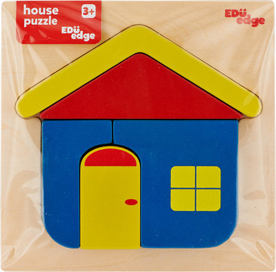 

Eduedge House Puzzle. Made from high quality wood amd wood composite. • Coated with safe paints for children. • Smooth edges and corners .(Multicolor)