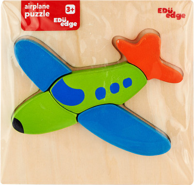 

Eduedge Airplane Puzzle. Made From High Quality Wood Amd Wood Composite. • Coated With Safe Paints For Children. • Smooth Edges And Corners .(1 Pieces)