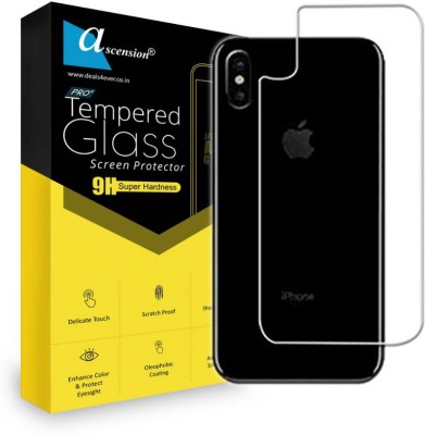 Ascension Back Tempered Glass for Apple iPhone X(Pack of 1)
