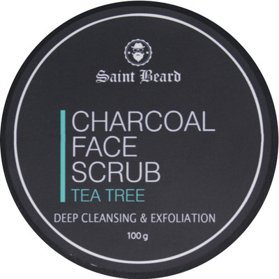 

St. Beard Charcoal Face Scrub | For Deep Cleasing & Exfoliation | Removes Pimples,Reduces Wrinkles | 100 gm Scrub(100 g)