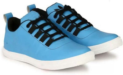 

well feet sky blue stylish casual shoes for men's Sneakers For Men(Blue