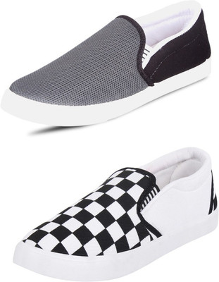 

Wwodcell Slip On Sneakers For Men(Multicolor, Grey