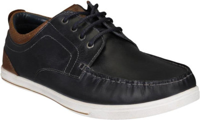 

Red Tape Leather Boat Shoes For Men(Navy