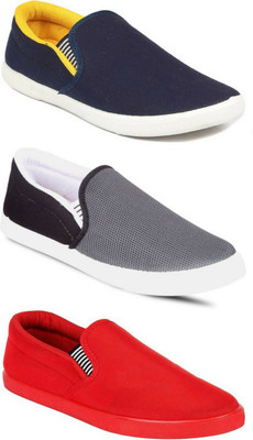 

WELDONE Combo Pack 3 Pair Of Loafers For Men(Multicolor