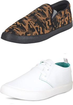 

Trenqs Casuals For Men(Multicolor, Brown