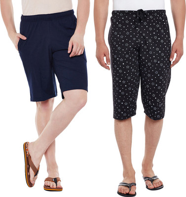 MACK JONNEY Solid Men Multicolor Regular Shorts