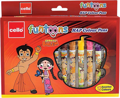 

Cello Hap Chhota Bheem Medium Nib Sketch Pen(Multicolor)
