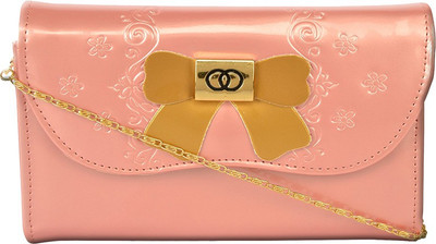 

VIOLET Girls Evening/Party Pink PU Clutch