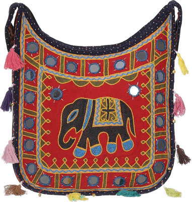 

GiftingTree Women Casual Blue Cotton Shoulder Bag