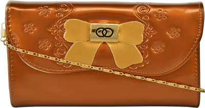 

VIOLET Girls Evening/Party Brown PU Clutch