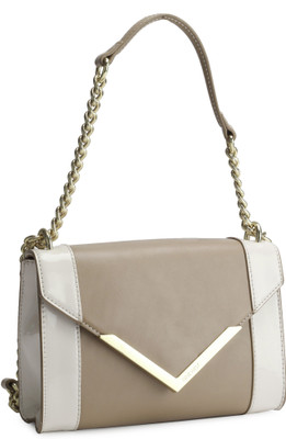 

Nine West Women Casual Beige Genuine Leather Shoulder Bag