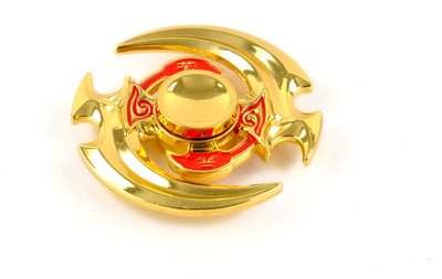 

kidzfan Round Knife Fidget Spinner Metal Toy With Case | Heavy Duty | Gold | Low Friction | Long Spinning Time(Gold)