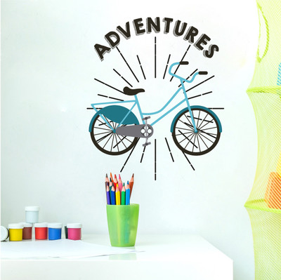Flipkart SmartBuy 155 cm Adventures_bicycle Self Adhesive Sticker(Pack of 1)