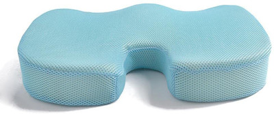 

Grin Health Coccyx Seat Cushion With Memory Foam for Sciatica, Coccyx, Tailbone Hip Support(Blue, Sea blue