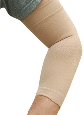 

QUINERGYS Sports Unisex Elbow Compression Sleeve Elbow Support(Beige, Beige-09
