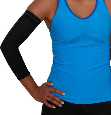 

QUINERGYS Compression Elbow Sleeve with Copper - Compression Tennis Elbow Sleeve, Tennis Elbow Sleeve Elbow Support(Black, Deep black