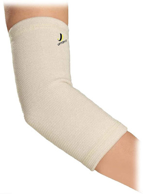 

QUINERGYS Copper Elbow Sleeve for Tennis,Weightlifting,Basketball,Golf Elbow,Joint Pain Relief,Arthritis,Arm&Elbow Compression Support Elbow Support(Beige, Beige-04
