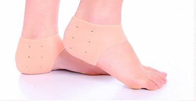 

QUINERGYS ® Breathable Protective Silicone Heel Protector to Instantly Relieve Pain and Pressure Heel Support (, Clear-6, White