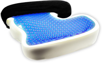 

Grin Health Coccyx Seat Cushion With Gel Layer & Memory Foam For Sciatica, Coccyx, Tailbone and Back Pain Relief Hip Support (, Multicolor