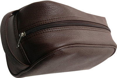 

Essart Travel Toiletry Kit Bag Zipp Closure - Black Travel Toiletry Kit(Brown)