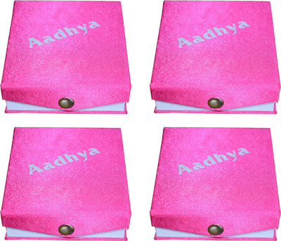 

Aavni Printed Multipurpose jewellery case,Ring box,Earring box (4 pcs) Vanity Box(Pink)