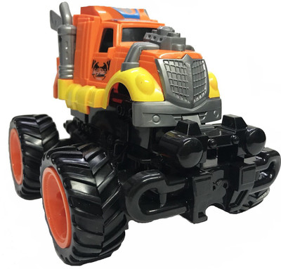 

Emob Transformation Wind Speed Super Stunt Car Gift Toy with Bounce Open Feature and Door Opening(Orange)