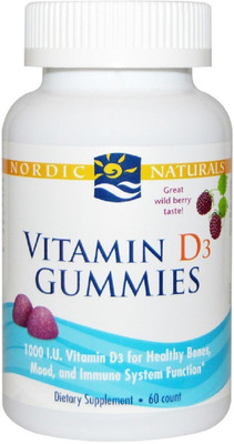 

Nordic Naturals Nordic Naturals, Vitamin D3 Gummies, Wild Berry,(60 No)