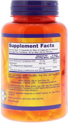 

Now Foods Now Foods, Sports, ZMA, Sports Recovery, 90 Capsules(90 No)