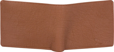 

insta service Men Tan Artificial Leather Wallet(10 Card Slots)