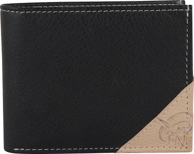 

Kidania Men Black Genuine Leather Wallet(3 Card Slots)