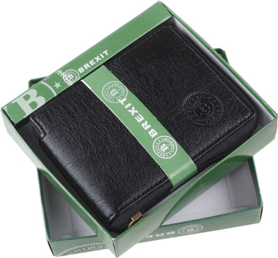 

Brexit Men Black Artificial Leather Wallet(3 Card Slots)