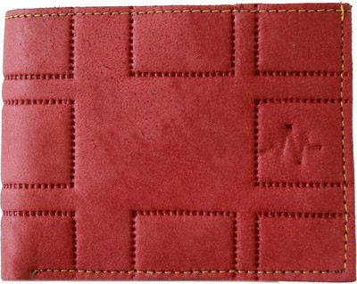 

ZAP N GRAB Men Red Genuine Leather Wallet(3 Card Slots)
