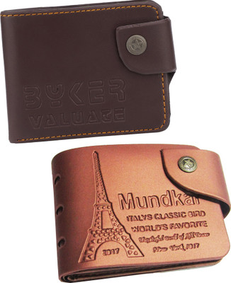 

Peacock Mundkar Boys Tan, Brown Artificial Leather Wallet(7 Card Slots), Brown;tan
