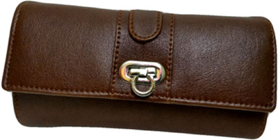 

Rapidcostore Girls Brown Artificial Leather Wallet(6 Card Slots)