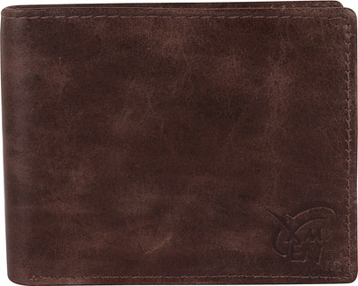 

Kidania Men Brown Genuine Leather Wallet(3 Card Slots)