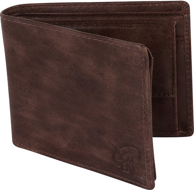 

X-Men Men Brown Genuine Leather Wallet(6 Card Slots)