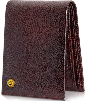 

POLLSTAR Men Brown Genuine Leather Wallet(7 Card Slots)