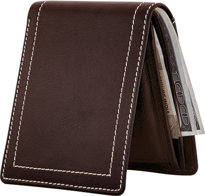 

POLLSTAR Men Blue Genuine Leather Wallet(8 Card Slots)