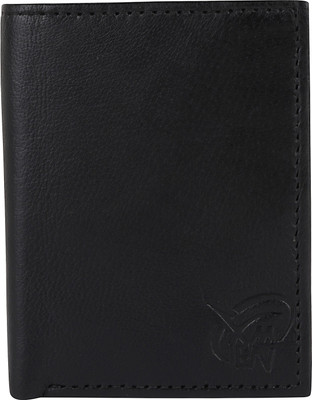 

Kidania Men Black Genuine Leather Wallet(3 Card Slots)